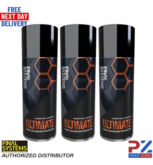 3 x FINAL SYSTEMS ULTIMATE HIGH ADHESION PROMOTER AEROSOL - 400ml